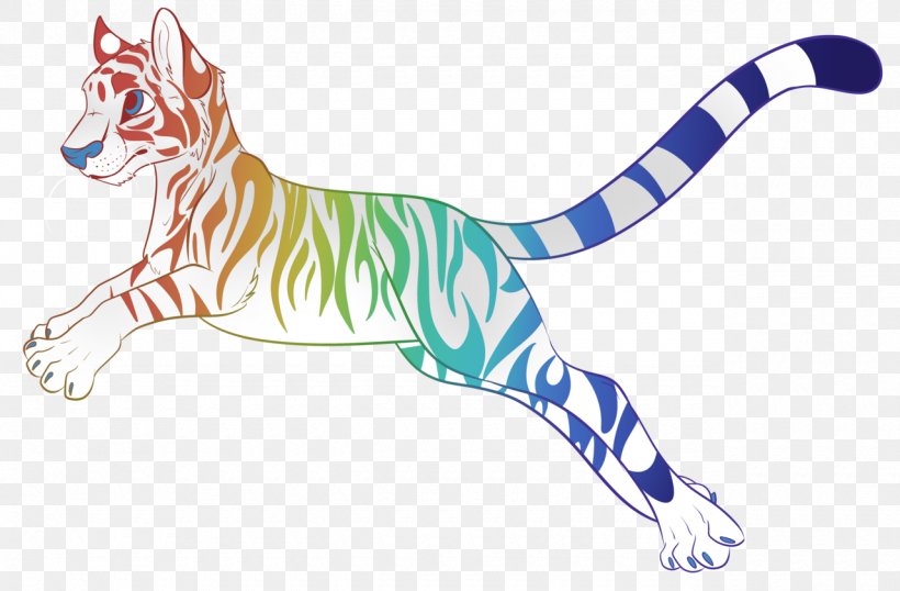 Cat Tiger Felidae Color Clip Art, PNG, 1280x841px, Cat, Animal, Animal Figure, Art, Big Cat Download Free