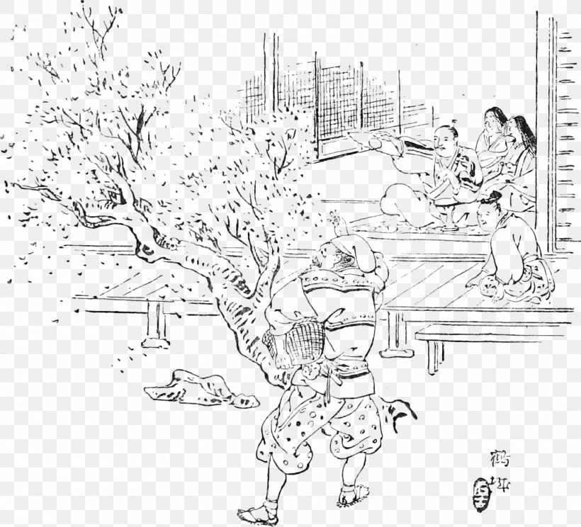 Hanasaka Jiisan Japan Folklore Kintarō 昔話, PNG, 1322x1200px, Watercolor, Cartoon, Flower, Frame, Heart Download Free
