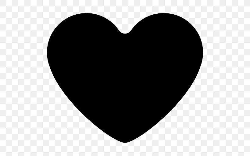 Heart Symbol Clip Art, PNG, 512x512px, Heart, Black, Black And White, Font Awesome, Shape Download Free