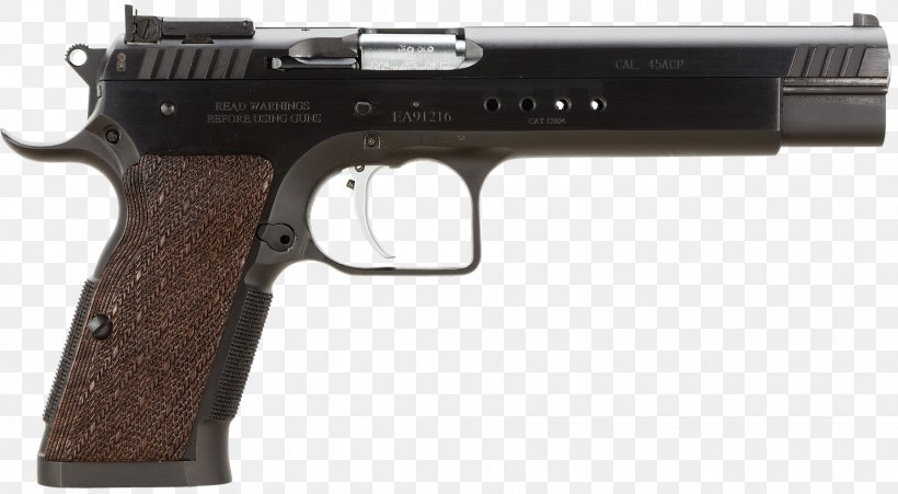 European American Armory Pistol Firearm Tanfoglio T95 .45 ACP, PNG, 1800x992px, 10mm Auto, 45 Acp, 919mm Parabellum, European American Armory, Air Gun Download Free