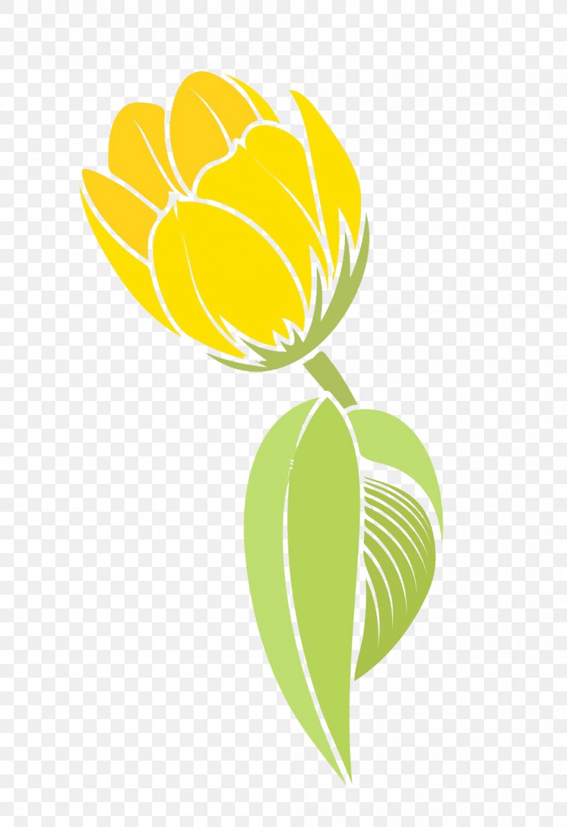 Tulip Flower Yellow, PNG, 999x1458px, Tulip, Art, Drawing, Flower, Flowering Plant Download Free