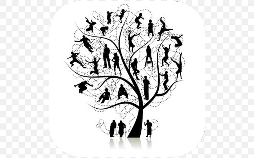 Family Tree Genealogy, PNG, 512x512px, Family Tree, Ancestor, Ancestry, Art, Black And White Download Free