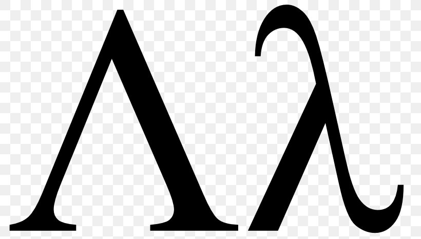 Lambda Calculus Anonymous Function Symbol Greek Alphabet, PNG, 800x465px, Lambda, Anonymous Function, Area, Black And White, Brand Download Free