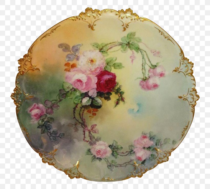 Limoges Porcelain Plate Limoges Porcelain Platter, PNG, 740x740px, Limoges, Bowl, Ceramic, Charger, China Painting Download Free
