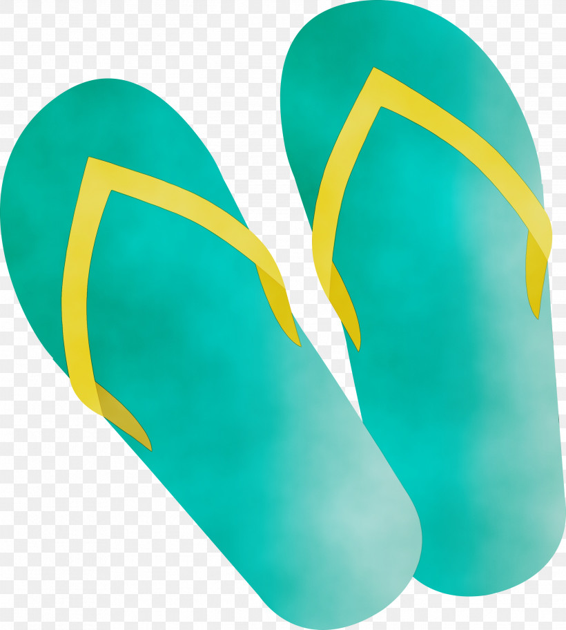 Flip-flops Shoe Green Font Turquoise, PNG, 2696x2999px, Travel Elements, Flipflops, Green, Paint, Shoe Download Free