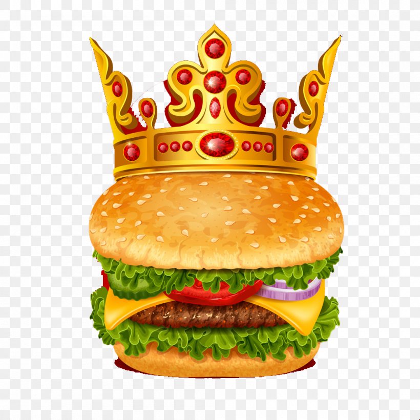 Crown Hamburg On, PNG, 1000x1000px, Hamburger, American Food, Big N Tasty, Cheeseburger, Cuisine Download Free