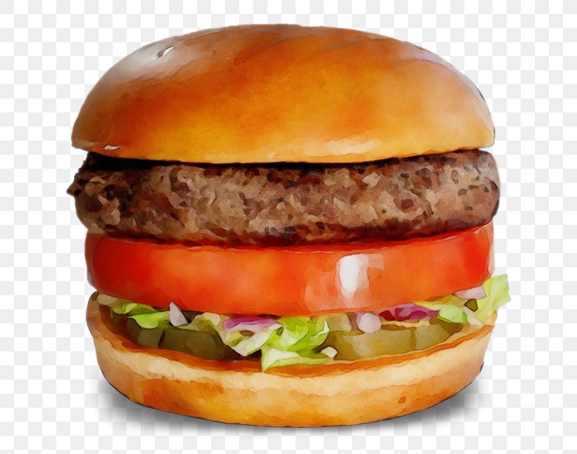 Hamburger, PNG, 636x646px, Watercolor, Burger King Premium Burgers, Cheeseburger, Dish, Fast Food Download Free