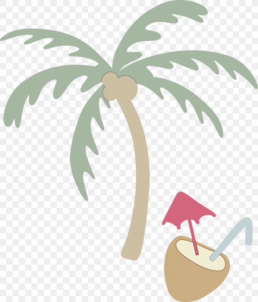 Palm Trees, PNG, 2565x3000px, Summer, Abstract Art, Beach, Branch, Flower Download Free