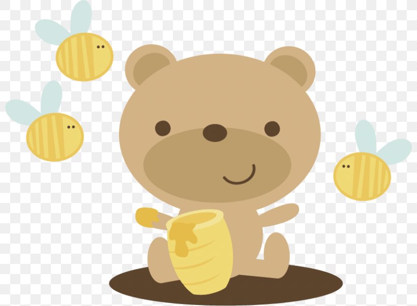 Winnie The Pooh Gummy Bear Honey Clip Art, PNG, 800x603px, Watercolor, Cartoon, Flower, Frame, Heart Download Free