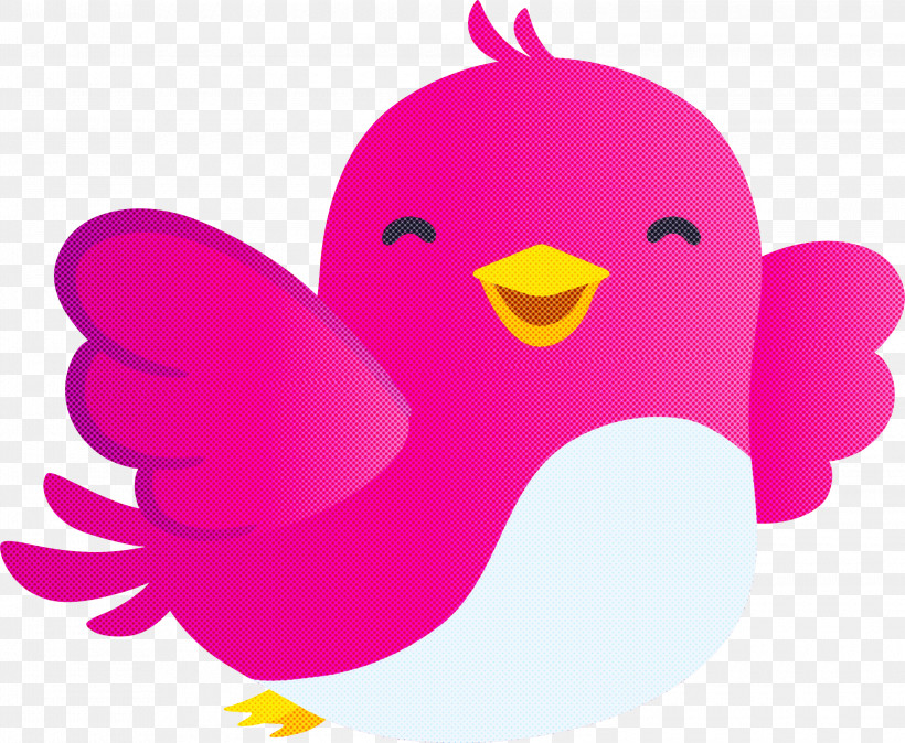Pink Bird Cartoon Beak Chicken, PNG, 3000x2469px, Pink, Beak, Bird, Cartoon, Chicken Download Free