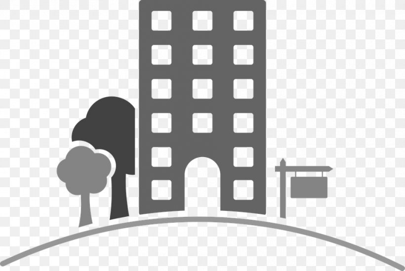 Apartment Real Estate House Building Clip Art, PNG, 960x645px, Apartment, Black, Black And White, Brand, Building Download Free