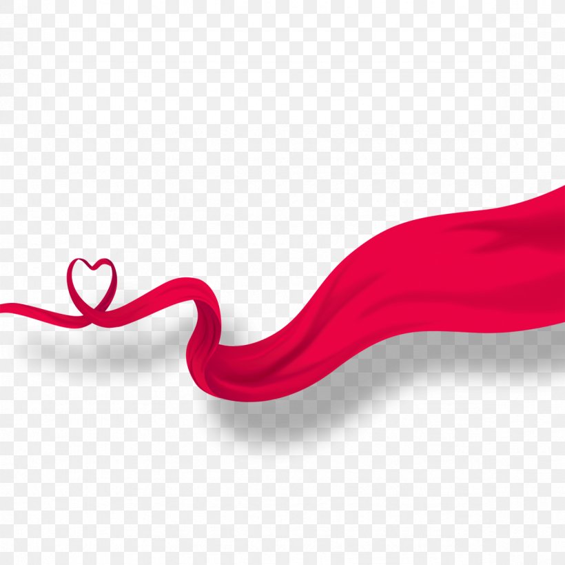 Heart Red Ribbon Illustration, PNG, 1181x1181px, Heart, Computer, Drawing, Love, Magenta Download Free