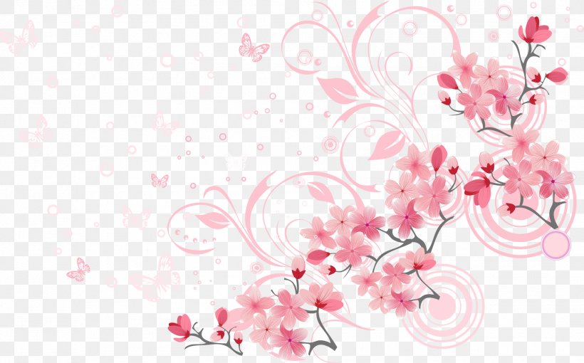 Cherry Blossom Euclidean Vector, PNG, 1910x1189px, Prunus Serrulata, Blossom, Branch, Cherry, Cherry Blossom Download Free