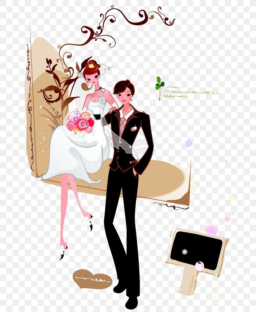 Wedding Invitation Bridegroom, PNG, 755x1000px, Watercolor, Cartoon, Flower, Frame, Heart Download Free