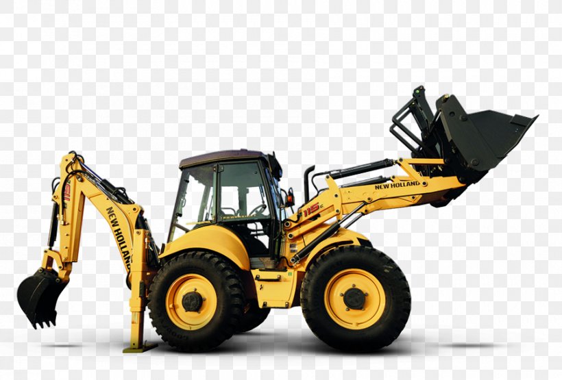 Backhoe Loader Excavator Tractor New Holland Agriculture, PNG, 900x610px, Backhoe Loader, Agricultural Machinery, Automotive Tire, Backhoe, Brand Download Free