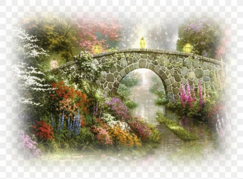 Cobblestone Bridge Oil Painting Canvas Print, PNG, 892x656px, Cobblestone Bridge, Arch, Architecture, Art, Artist Download Free