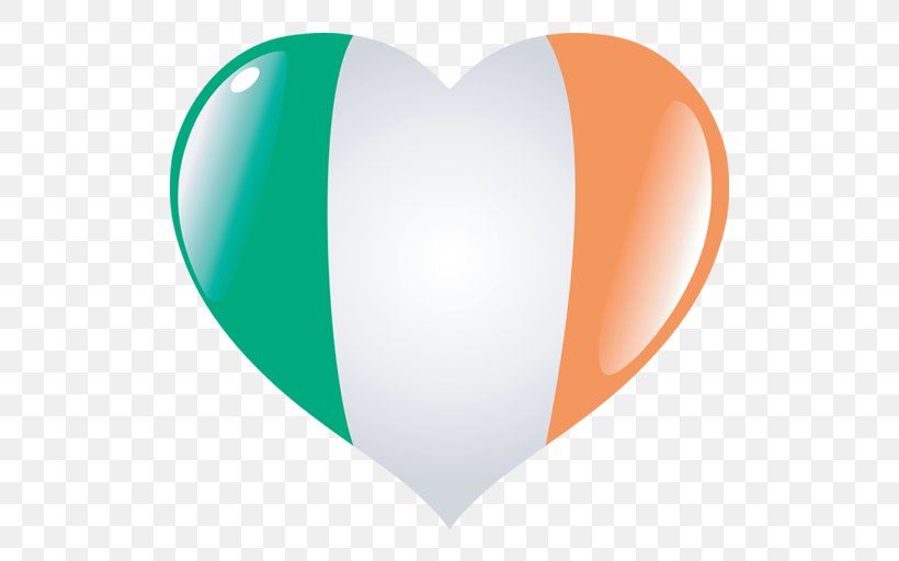 Flag Of Ireland Royalty-free Clip Art, PNG, 512x512px, Watercolor, Cartoon, Flower, Frame, Heart Download Free