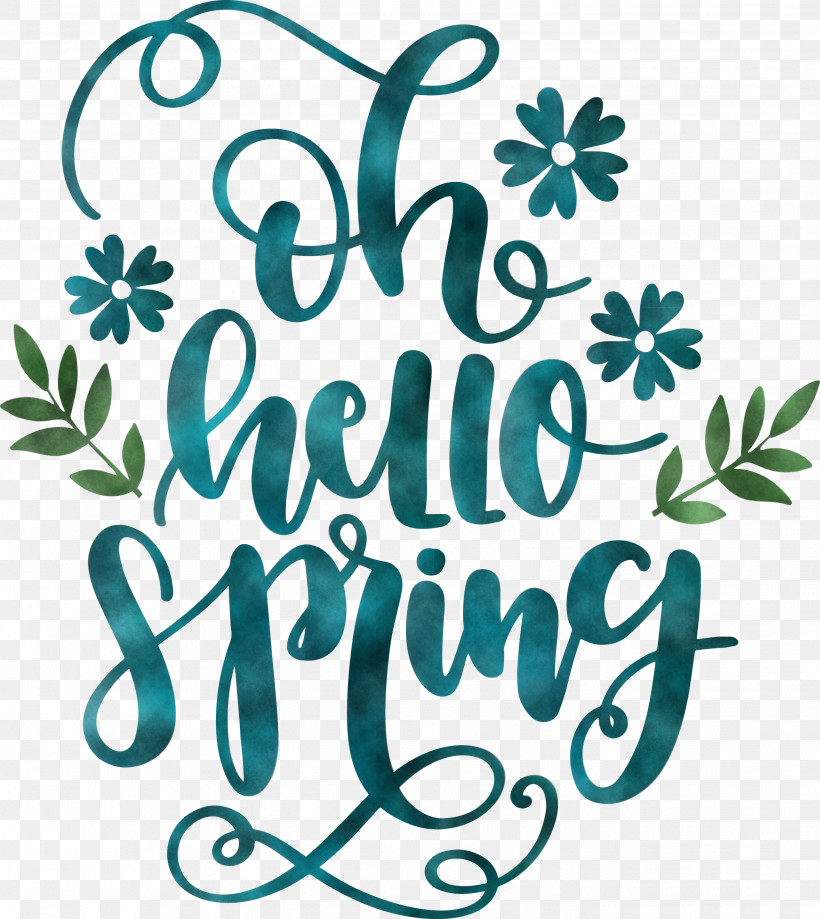 Hello Spring Spring, PNG, 2676x3000px, Hello Spring, Calligraphy, Line Art, Spring, Text Download Free