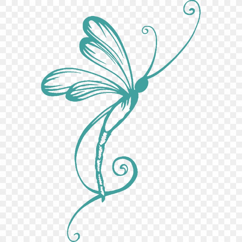 Insect Dragonfly Drawing Tattoo Clip Art, PNG, 1000x1000px, Insect, Aqua, Art, Artwork, Butterfly Download Free