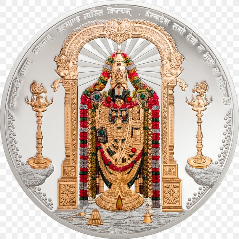 Tirumala Venkateswara Temple Shri Venkateswara (Balaji) Temple Tirumala Tirupati Devasthanams, PNG, 910x910px, Tirumala Venkateswara Temple, Christmas Ornament, Deity, Gold, Lakshmi Download Free