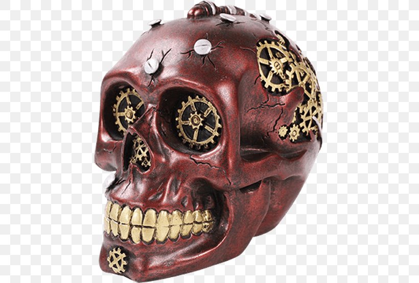 Calavera Skull Figurine Science Fiction Steampunk, PNG, 555x555px, Calavera, Bone, Clockwork, Collectable, Cyborg Download Free