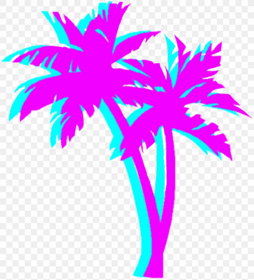 Clip Art Vaporwave Palm Trees Vector Graphics, PNG, 1024x1129px, Vaporwave, Aesthetics, Arecales, Cdr, Leaf Download Free