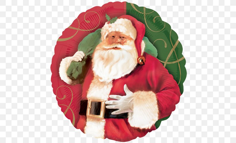 Santa Claus Father Christmas Balloon Rudolph, PNG, 500x500px, Santa Claus, Balloon, Christmas, Christmas And Holiday Season, Christmas Card Download Free