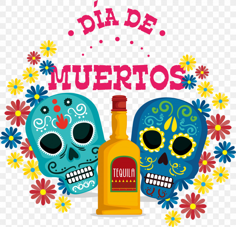 Day Of The Dead Dia De Muertos, PNG, 3000x2880px, Day Of The Dead, Cinco De Mayo, D%c3%ada De Muertos, Event, Festival Download Free