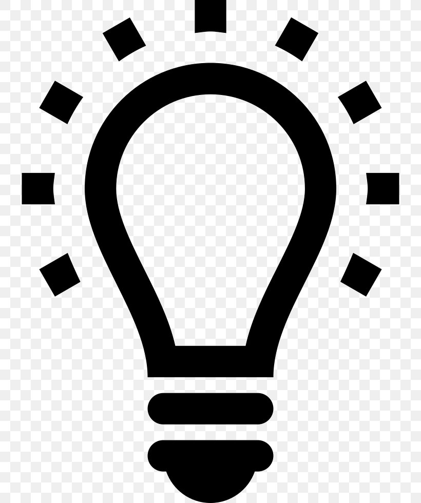 Incandescent Light Bulb Lamp Clip Art, PNG, 736x980px, Light, Black, Black And White, Brand, Incandescent Light Bulb Download Free