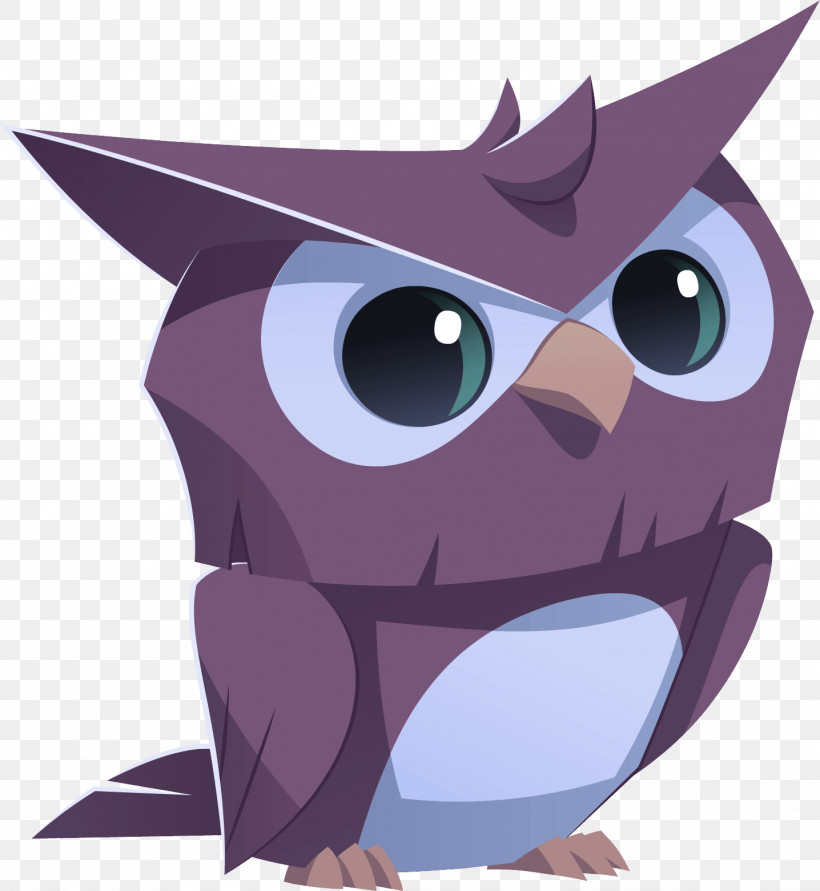 Cartoon Purple Owl Animation Snout, PNG, 1436x1562px, Cartoon, Animation, Cat, Owl, Purple Download Free