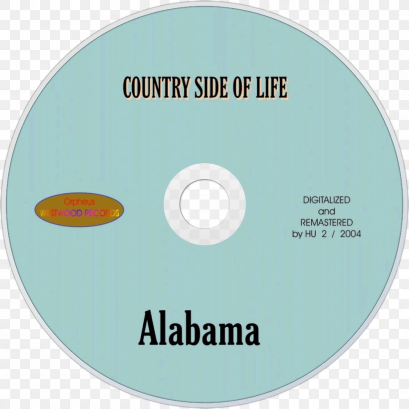 Compact Disc Alabama Greatest Hits Country Side Of Life Album, PNG, 1000x1000px, Watercolor, Cartoon, Flower, Frame, Heart Download Free