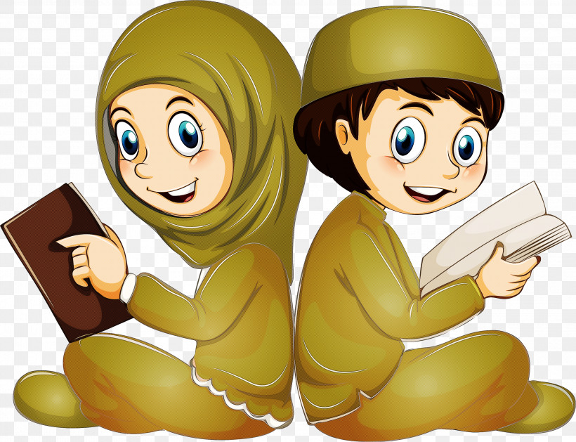 Muslim People, PNG, 3000x2304px, Muslim People, Animation, Cartoon, Gesture, Sharing Download Free