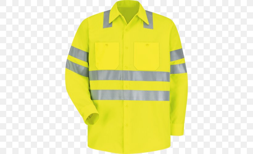 T-shirt High-visibility Clothing Workwear, PNG, 500x500px, Tshirt, Button, Clothing, Coat, Collar Download Free