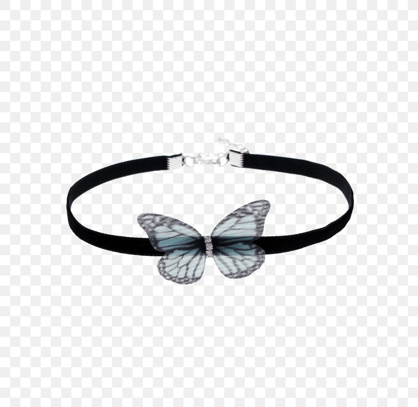 Choker Bracelet Necklace Fashion Butterfly, PNG, 600x798px, Choker, Black, Bracelet, Butterfly, Clothing Accessories Download Free