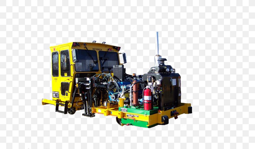 Machine Rail Transport Railcar Mover Motor Vehicle Vossloh, PNG, 640x480px, Machine, Architectural Engineering, Construction Equipment, Electric Motor, Electrical Ballast Download Free