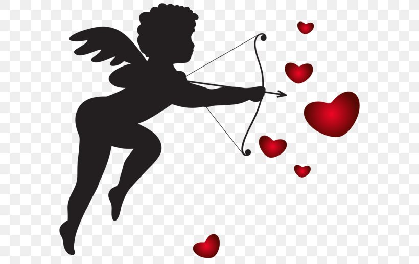 Cupid Clip Art Heart Valentine's Day Image, PNG, 600x516px, Watercolor, Cartoon, Flower, Frame, Heart Download Free