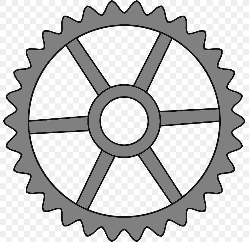 Gear Tooth, PNG, 799x795px, Gear, Bicycle Drivetrain Part, Bicycle Part, Bicycle Wheel, Black And White Download Free