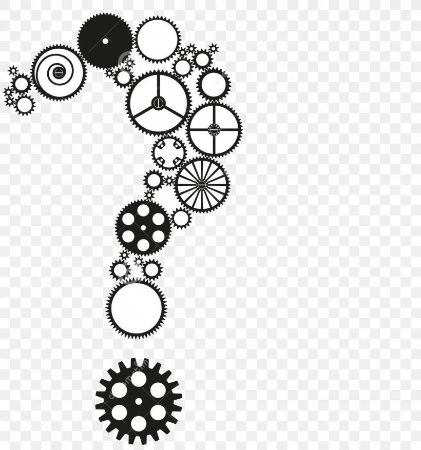 Question Mark Gear, PNG, 1200x1284px, Question Mark, Auto Part, Bicycle, Black And White, Body Jewelry Download Free
