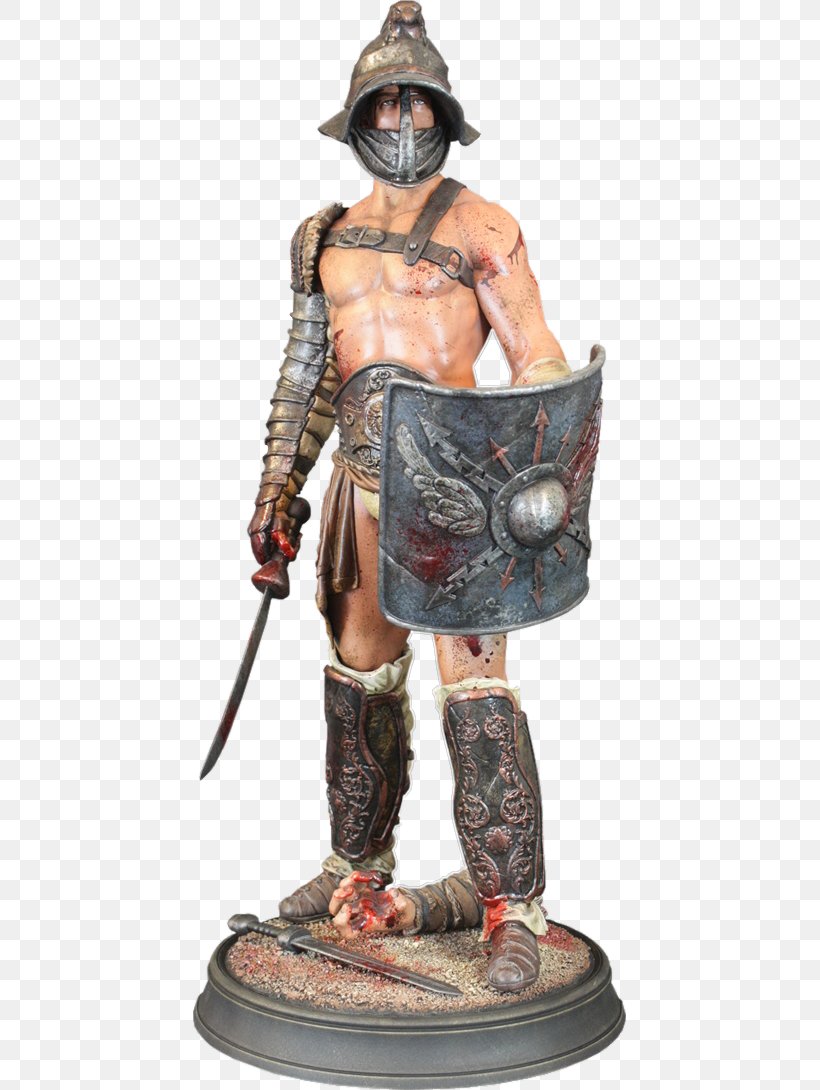 Sculpture Statue Gladiator Spartacus, PNG, 433x1090px, Sculpture, Armour, Art, Artificial Stone, Crixus Download Free