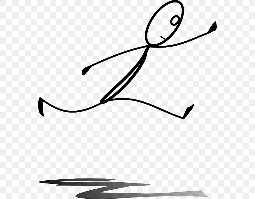 Stick Figure Jumping Clip Art, PNG, 575x640px, Stick Figure, Animation, Area, Art, Artwork Download Free