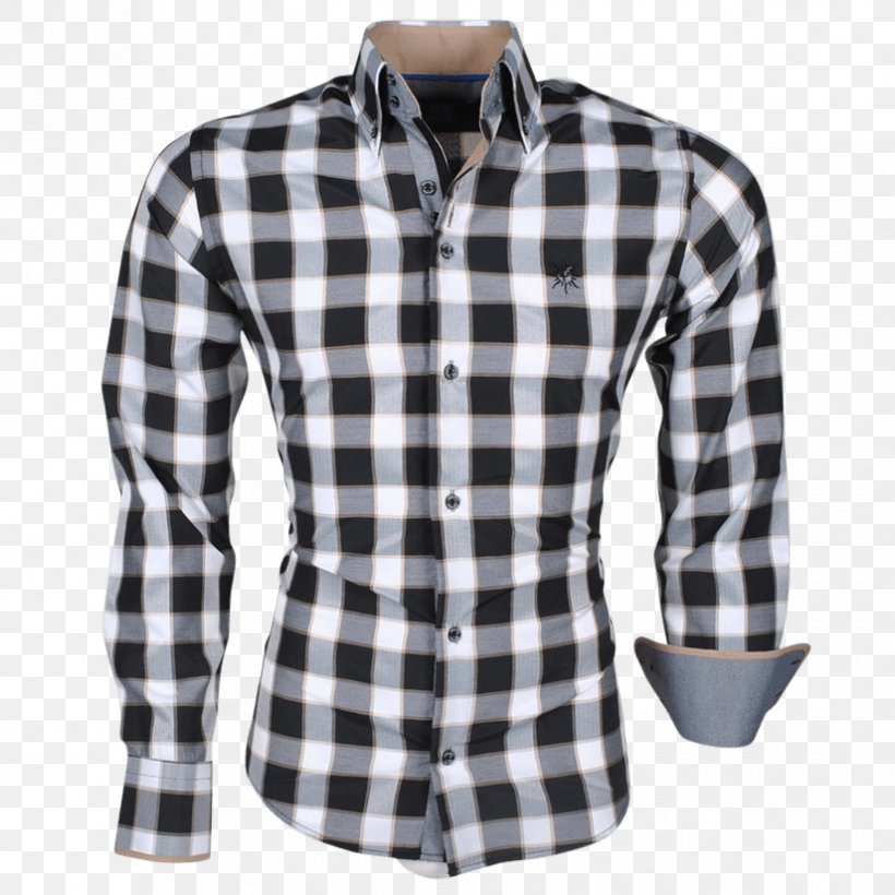 Dress Shirt T-shirt Sleeve Polo Shirt, PNG, 825x825px, Dress Shirt, Black, Button, Casual Attire, Check Download Free