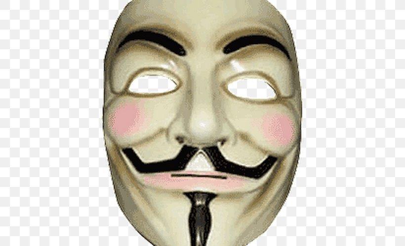 Guy Fawkes Mask V For Vendetta, PNG, 500x500px, Guy Fawkes, Anonymous, Chin, Clothing Accessories, Costume Download Free