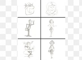 Cherry Blossom Vase - Line Art Sketch PNG
