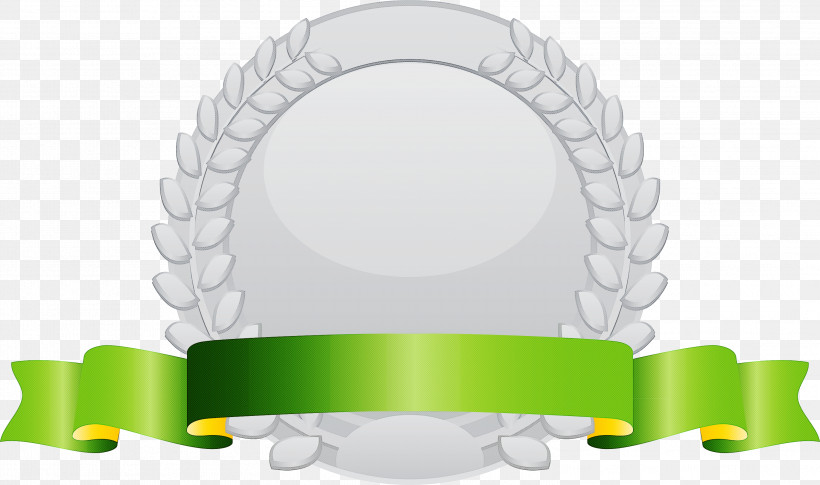 Silver Badge Award Badge, PNG, 2999x1777px, Silver Badge, Award, Award Badge, Badge, Green Download Free