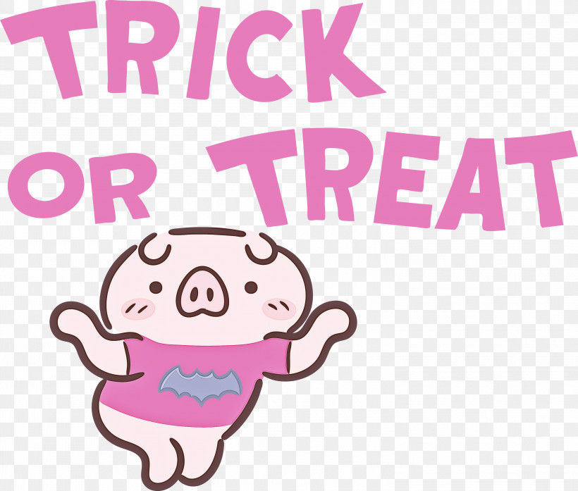 TRICK OR TREAT Halloween, PNG, 3000x2551px, Trick Or Treat, Behavior, Cartoon, Halloween, Happiness Download Free