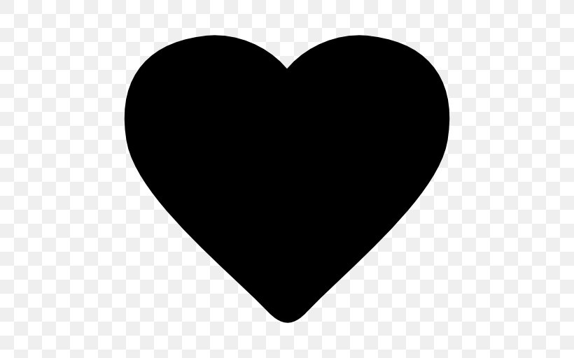 Heart Silhouette Clip Art, PNG, 512x512px, Heart, Black, Black And White, Font Awesome, Love Download Free