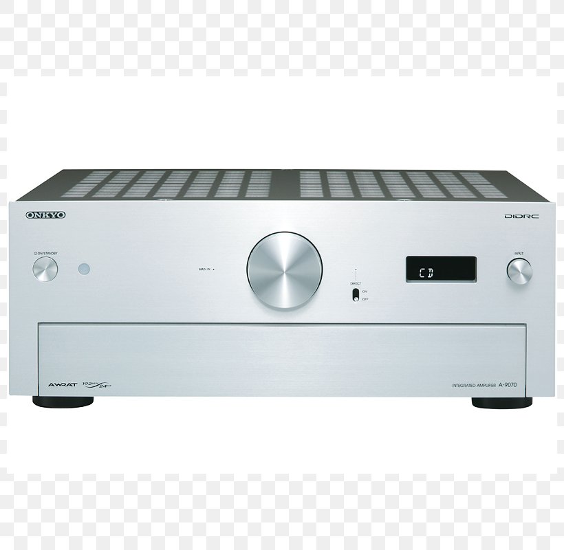 Audio Power Amplifier Integrated Amplifier Integrated Stereo Amplifier Onkyo A-9070 [black], PNG, 800x800px, Audio Power Amplifier, Amplificador, Amplifier, Audio, Audio Equipment Download Free