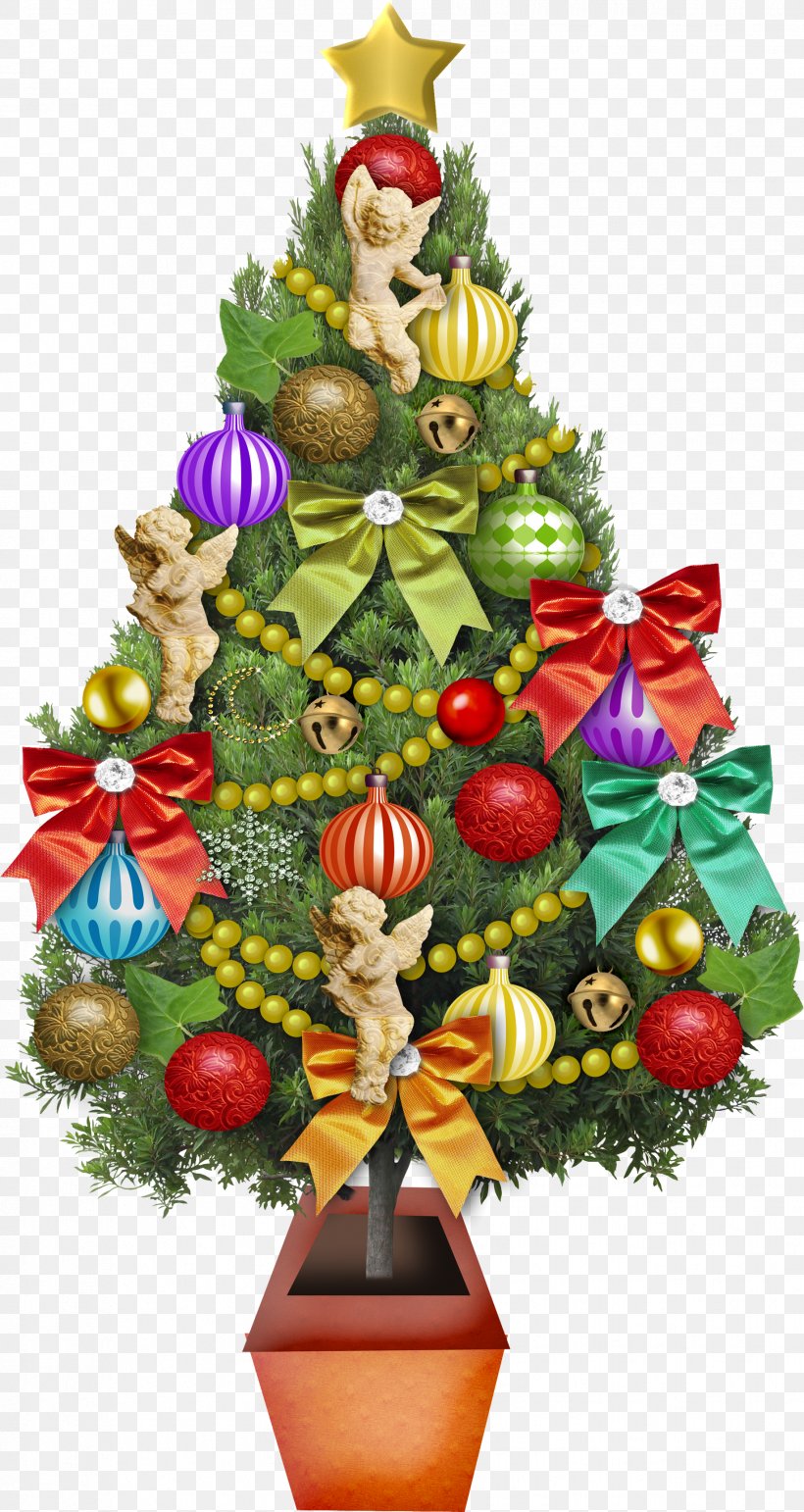 Christmas Tree Christmas Ornament Santa Claus, PNG, 1829x3441px, Christmas Tree, Christmas, Christmas Decoration, Christmas Ornament, Decor Download Free