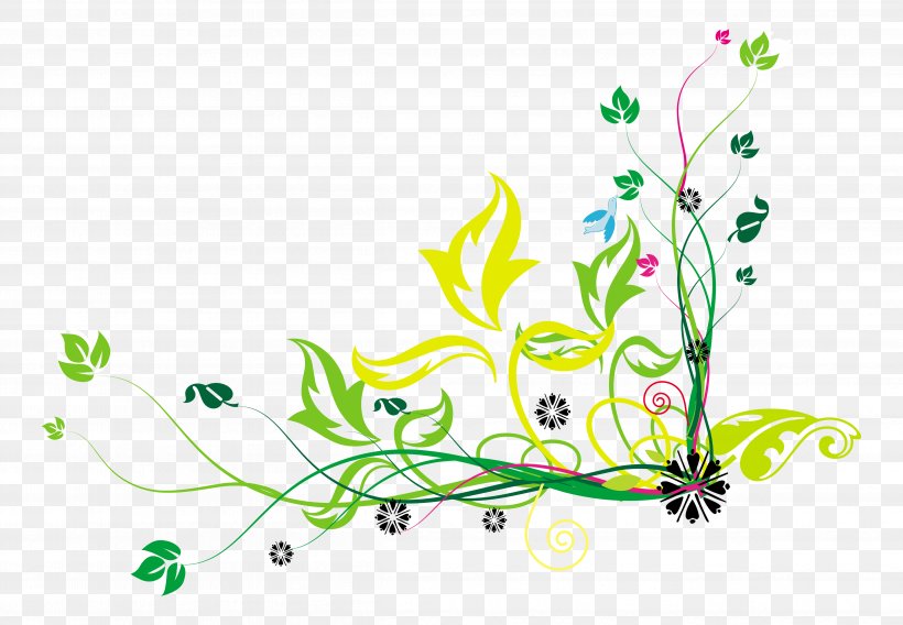 Floral Design Desktop Wallpaper Clip Art, PNG, 4831x3347px, Floral Design, Art, Artwork, Branch, Computer Download Free