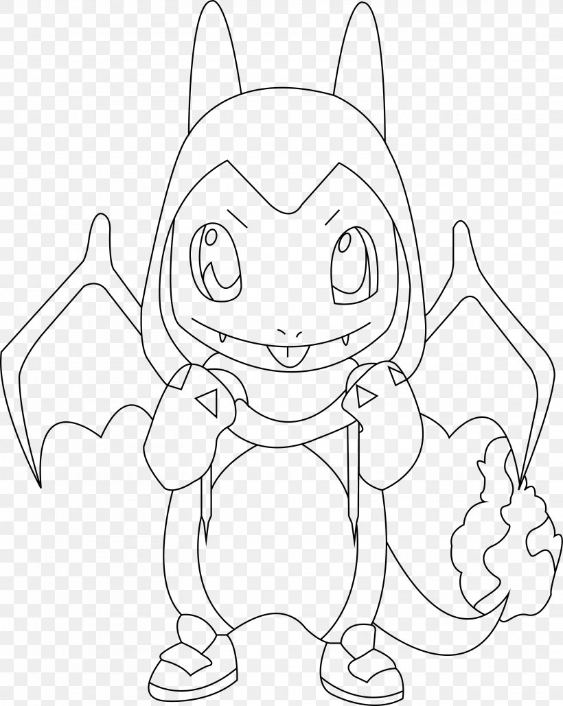 Line Art Drawing Charmander Squirtle Charizard, PNG, 3129x3930px, Line Art, Artwork, Black, Black And White, Cartoon Download Free